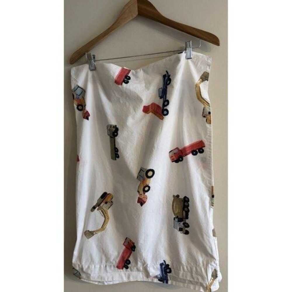 Pottery Barn Kids Busy Builder Rocks Construction PAIR Standard Pillowcases
